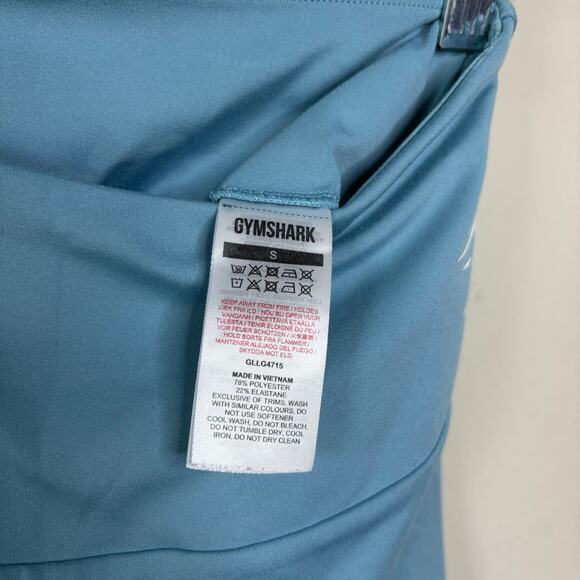 Gymshark Baby Blue Compression Workout Active Leggings Women's Size Small - Picture 4 of 6